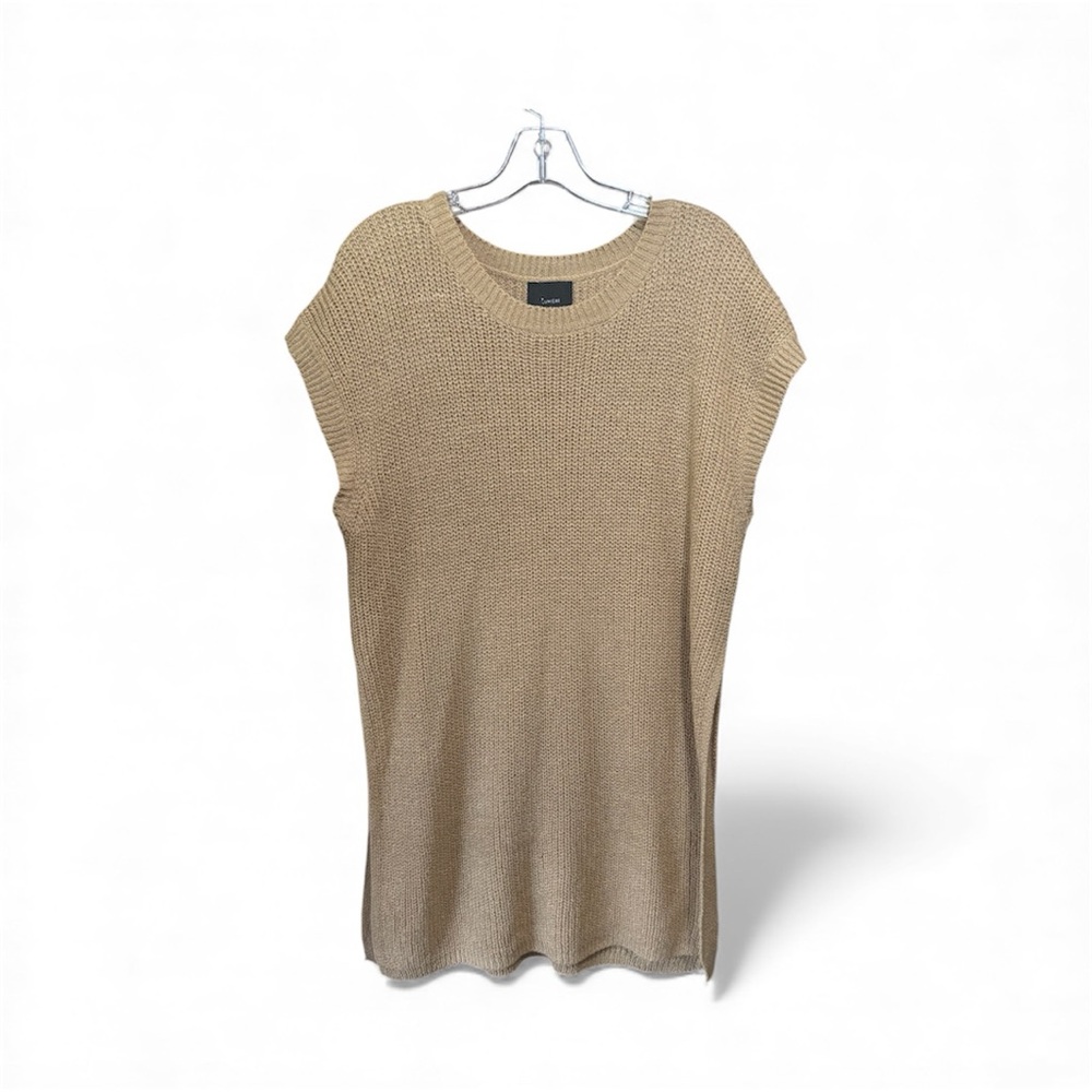 Lumiere Tan Knit Tunic Top